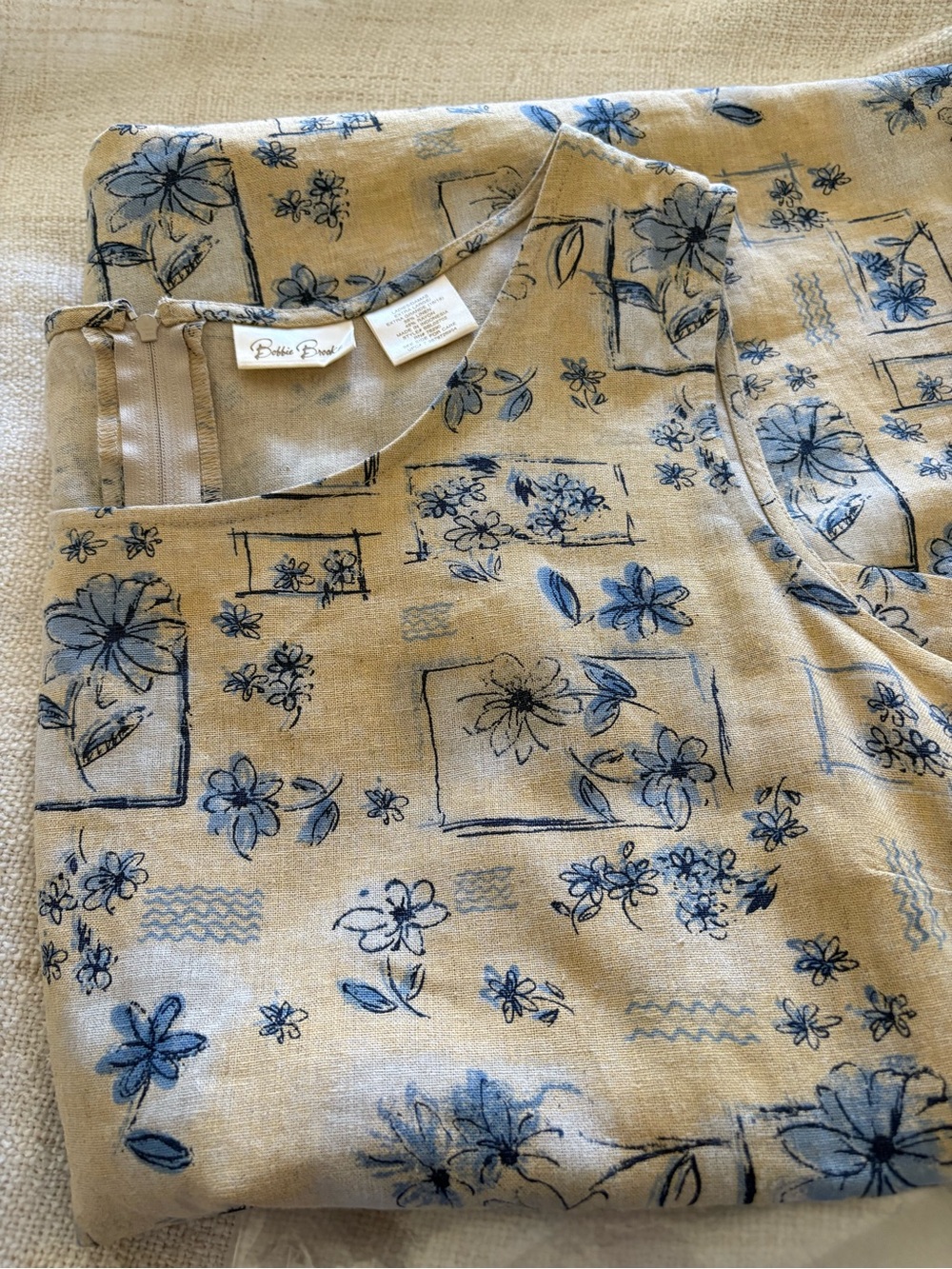 Bobbie Brooke Linen-Blend Dress Size XL